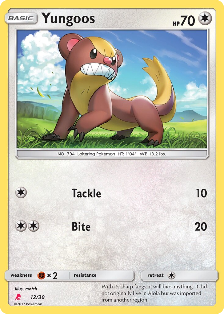 Yungoos — SM Trainer Kit Lycanroc #012 / 30