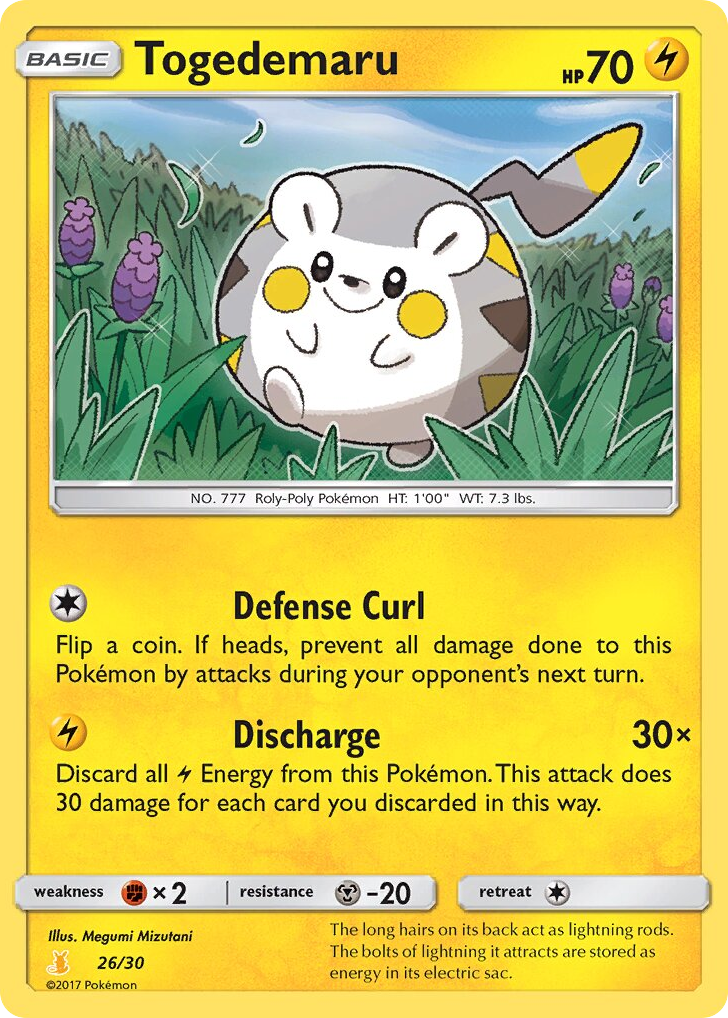 Togedemaru — SM Trainer Kit Alolan Raichu #026 / 30