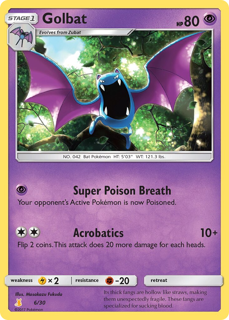 Golbat — SM Trainer Kit Alolan Raichu #006 / 30