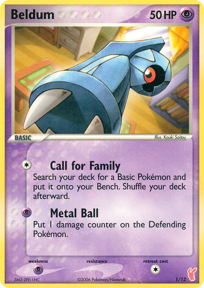 Beldum — EX Trainer Kit 2 Plusle #001 / 12