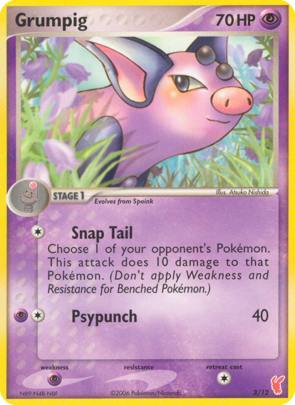 Grumpig — EX Trainer Kit 2 Plusle #003 / 12
