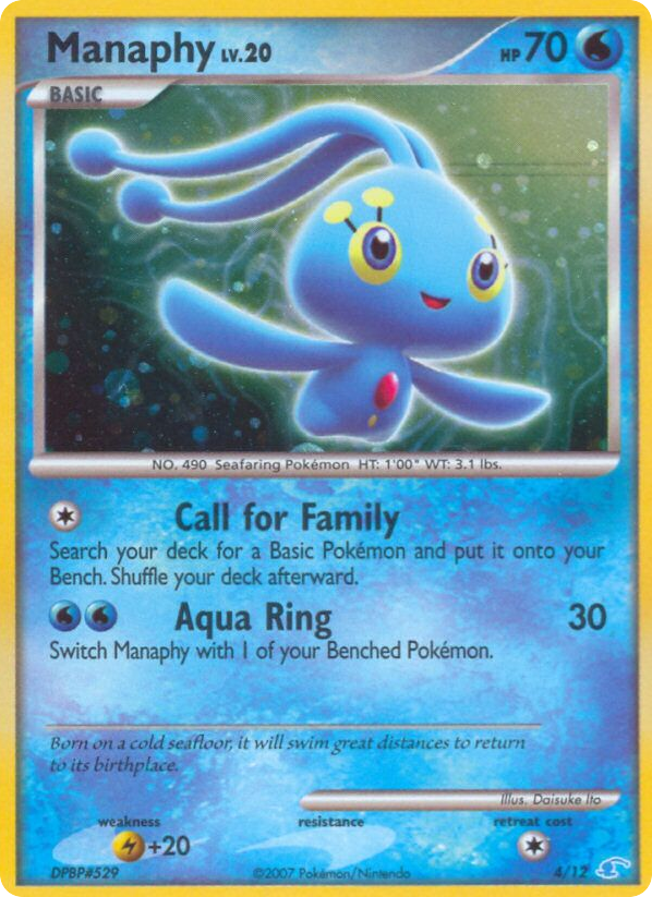Manaphy — DP Trainer Kit Manaphy #004 / 12