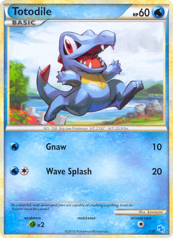 Totodile — HGSS Trainer Kit Gyarados #001 / 30