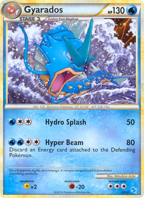 Gyarados — HGSS Trainer Kit Gyarados #020 / 30