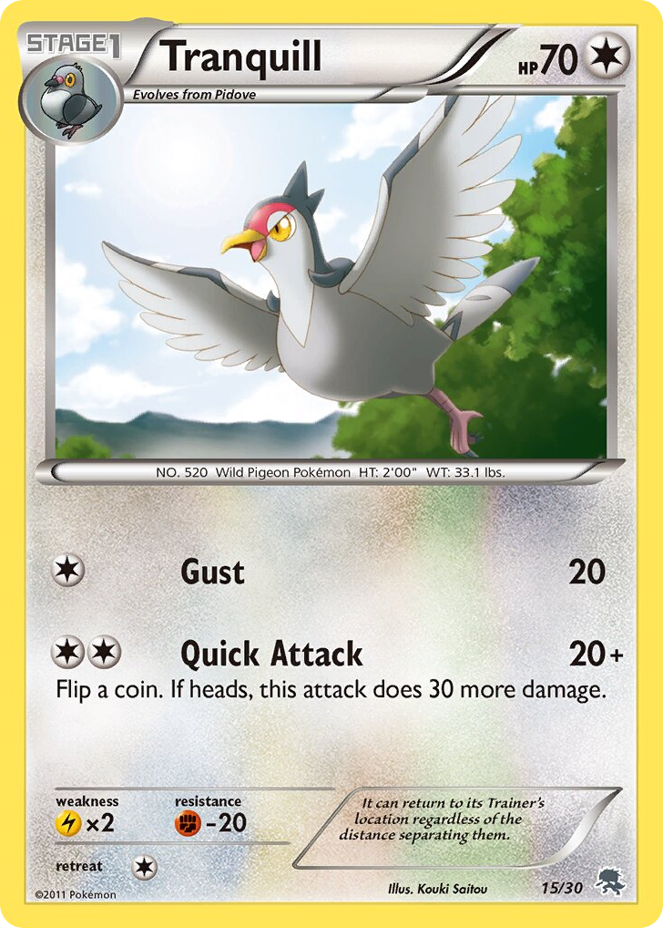 Tranquill — BW Trainer Kit Zoroark #015 / 30