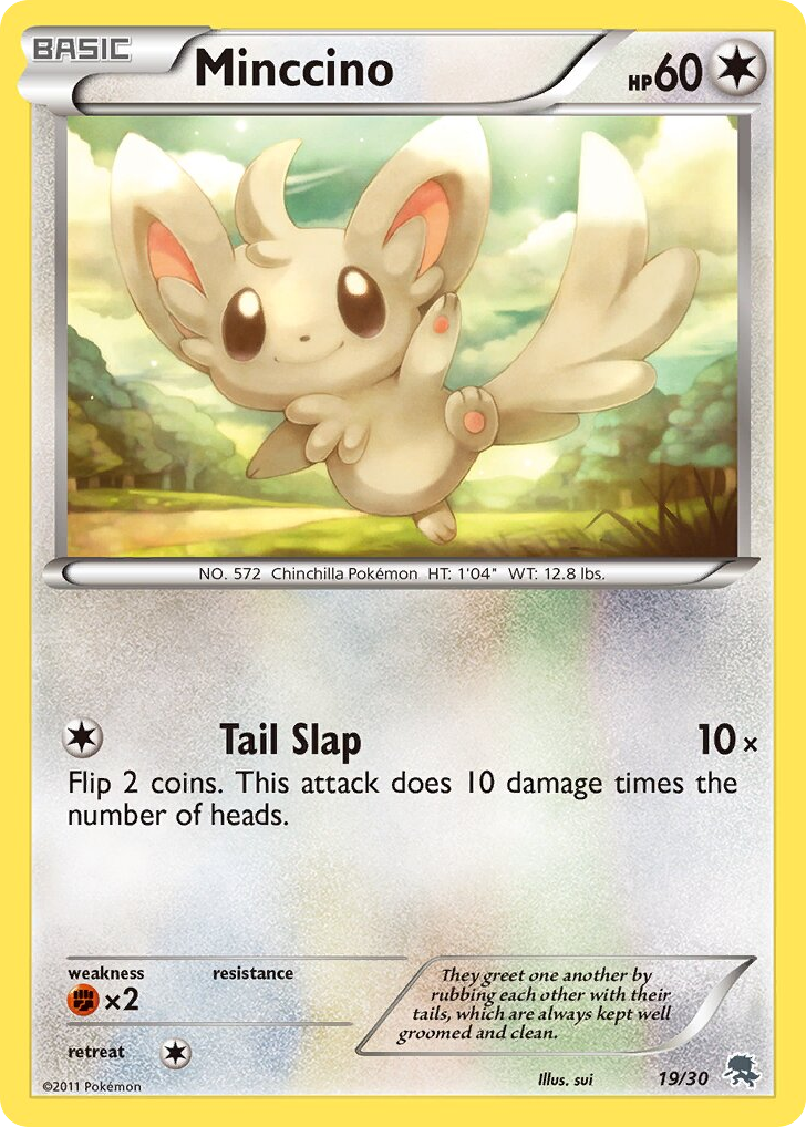 Minccino — BW Trainer Kit Zoroark #019 / 30