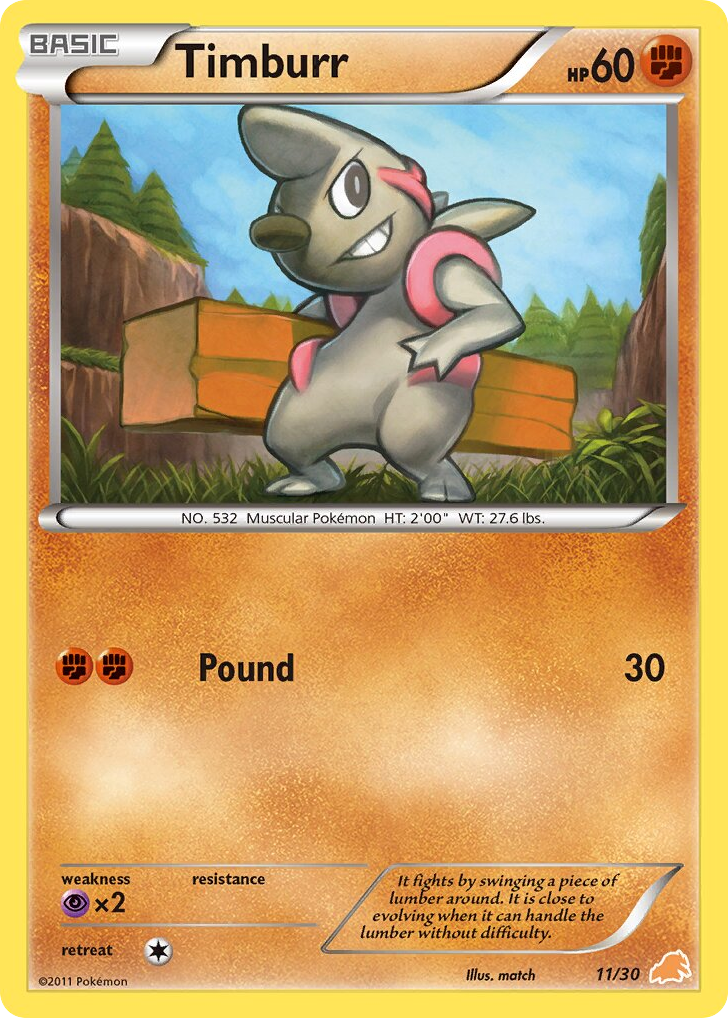 Timburr — BW Trainer Kit Excadrill #011 / 30