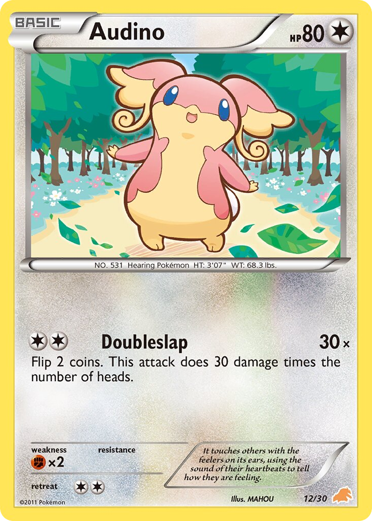 Audino — BW Trainer Kit Excadrill #012 / 30