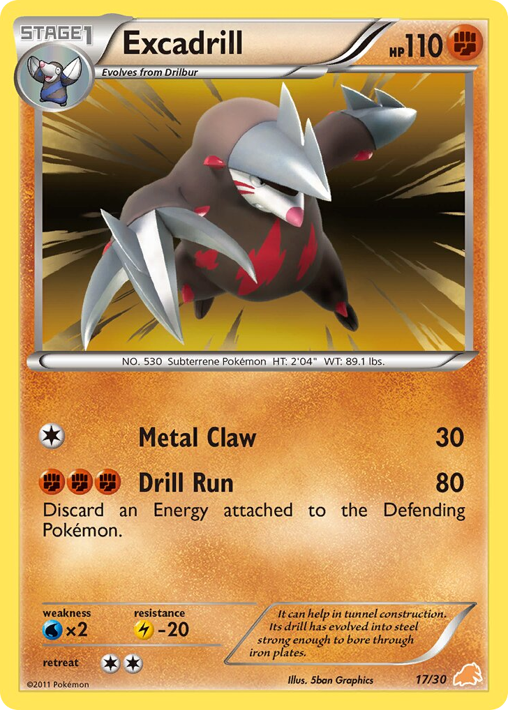 Excadrill — BW Trainer Kit Excadrill #017 / 30