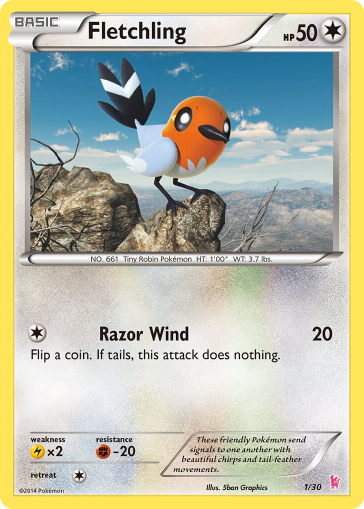 Fletchling — XY Trainer Kit Sylveon #001 / 30