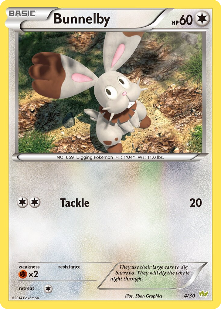 Bunnelby — XY Trainer Kit Noivern #004 / 30