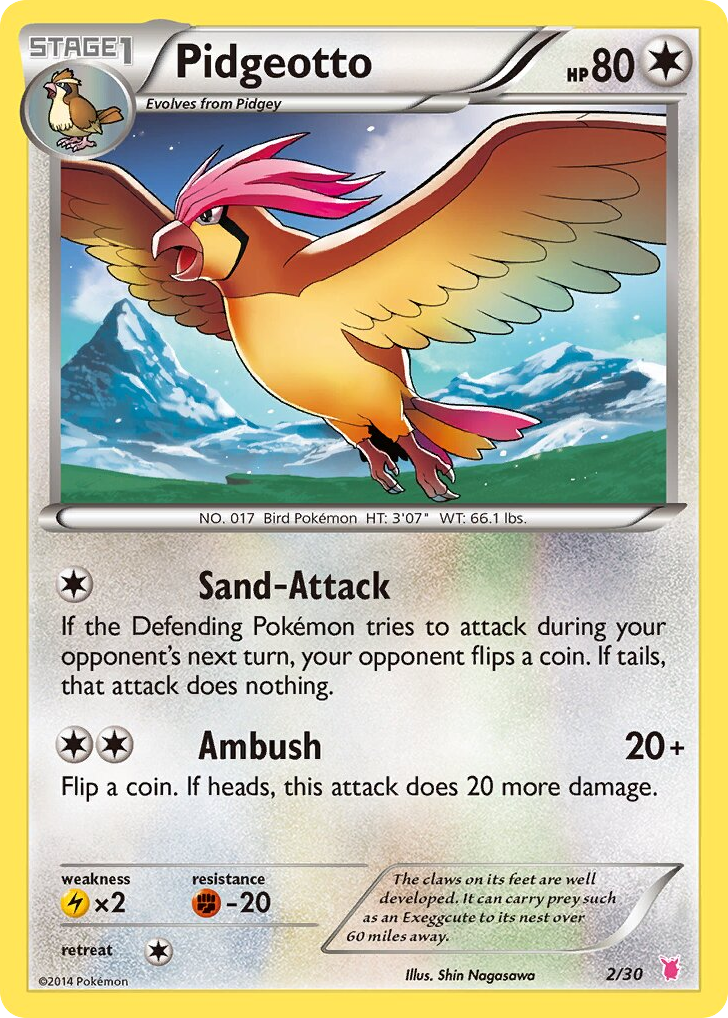 Pidgeotto — XY Trainer Kit Wigglytuff #002 / 30