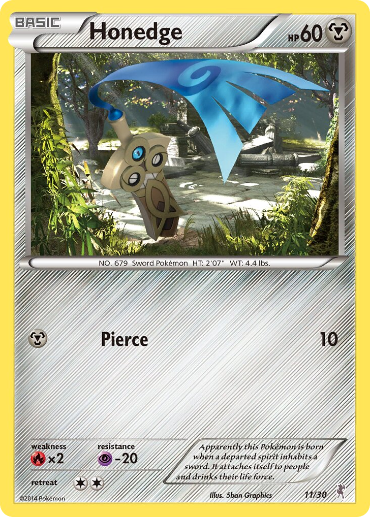 Honedge — XY Trainer Kit Bisharp #011 / 30