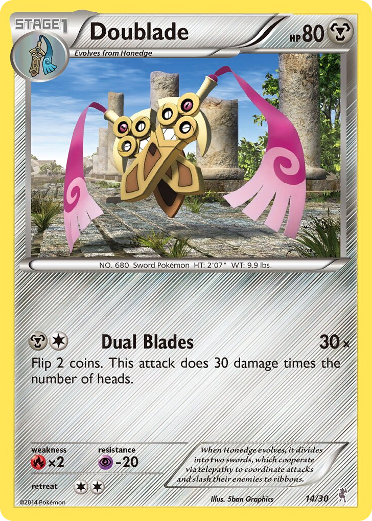 Doublade — XY Trainer Kit Bisharp #014 / 30