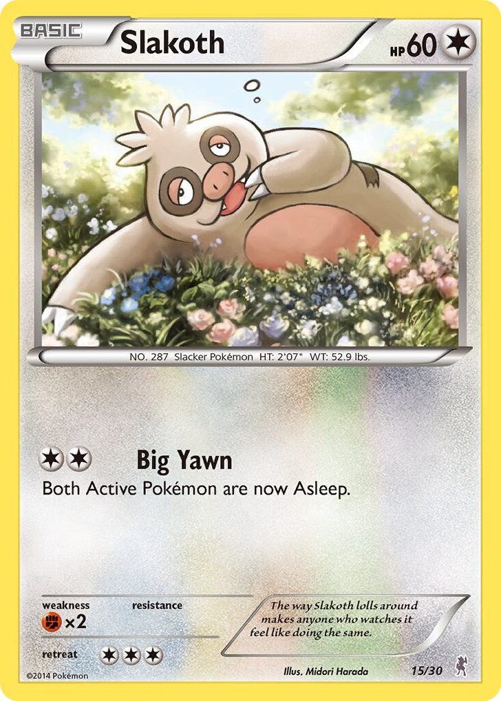 Slakoth — XY Trainer Kit Bisharp #015 / 30