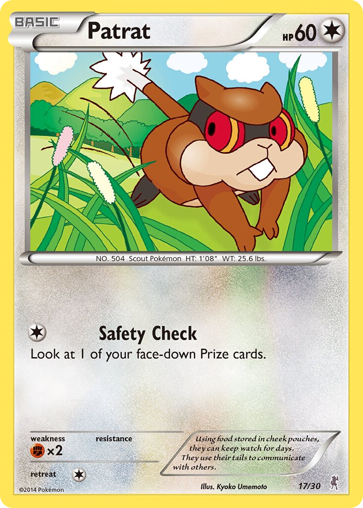 Patrat — XY Trainer Kit Bisharp #017 / 30