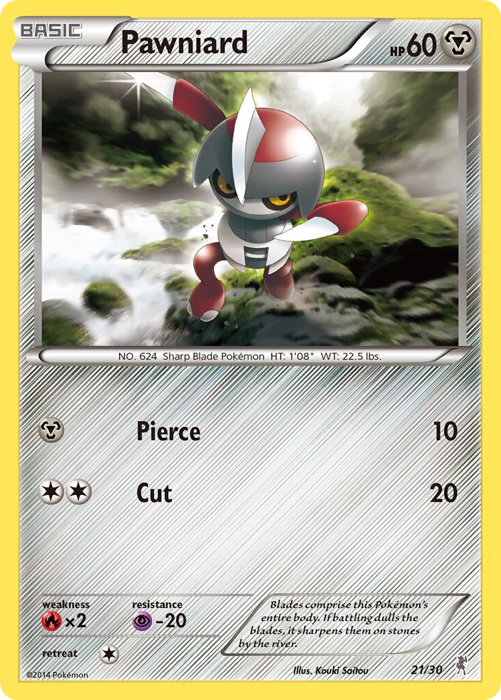 Pawniard — XY Trainer Kit Bisharp #021 / 30