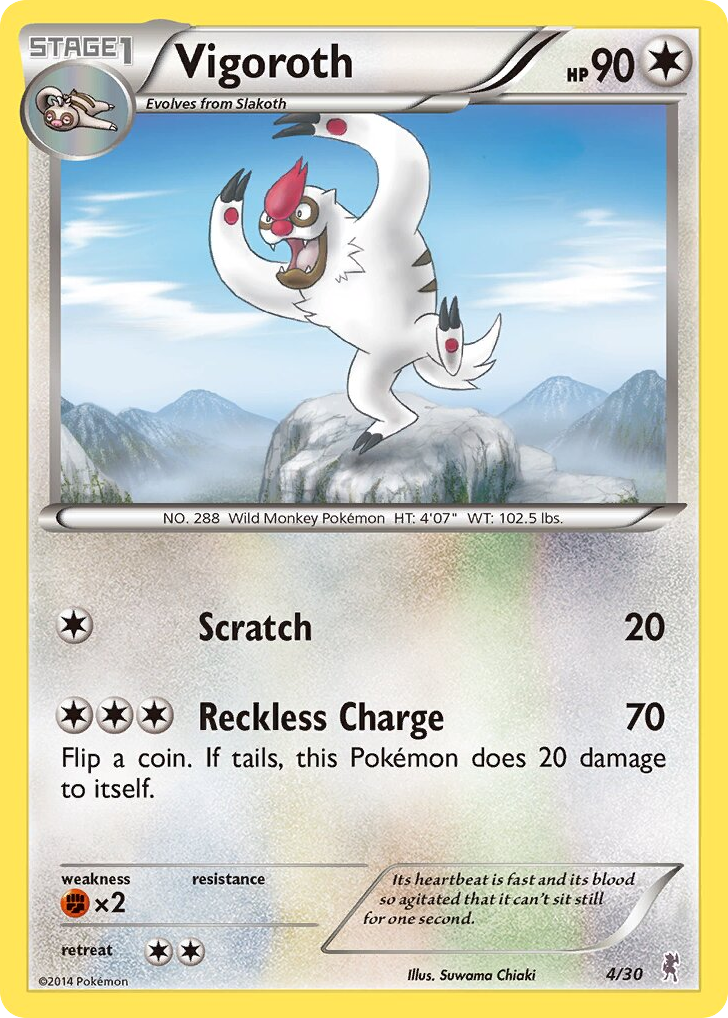 Vigoroth — XY Trainer Kit Bisharp #004 / 30