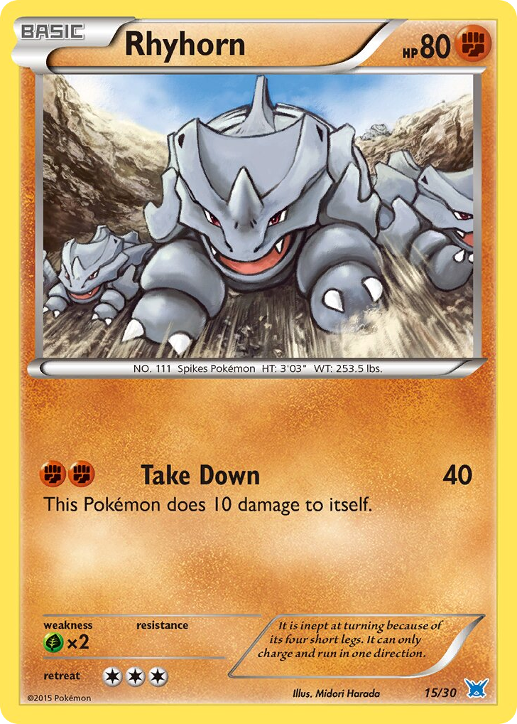 Rhyhorn — XY Trainer Kit Latios #015 / 30