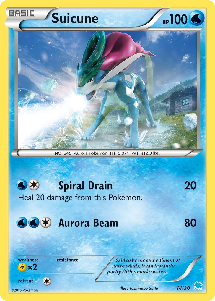 Suicune — XY Trainer Kit Suicune #014 / 30