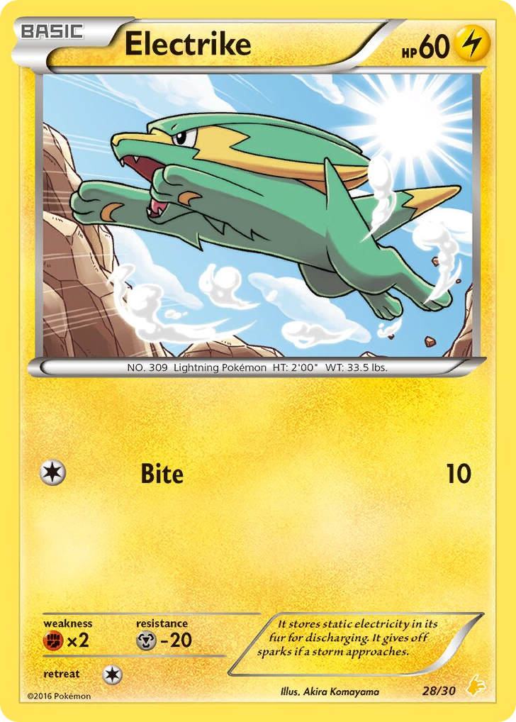 Electrike — XY Trainer Kit Pikachu Libre #028 / 30