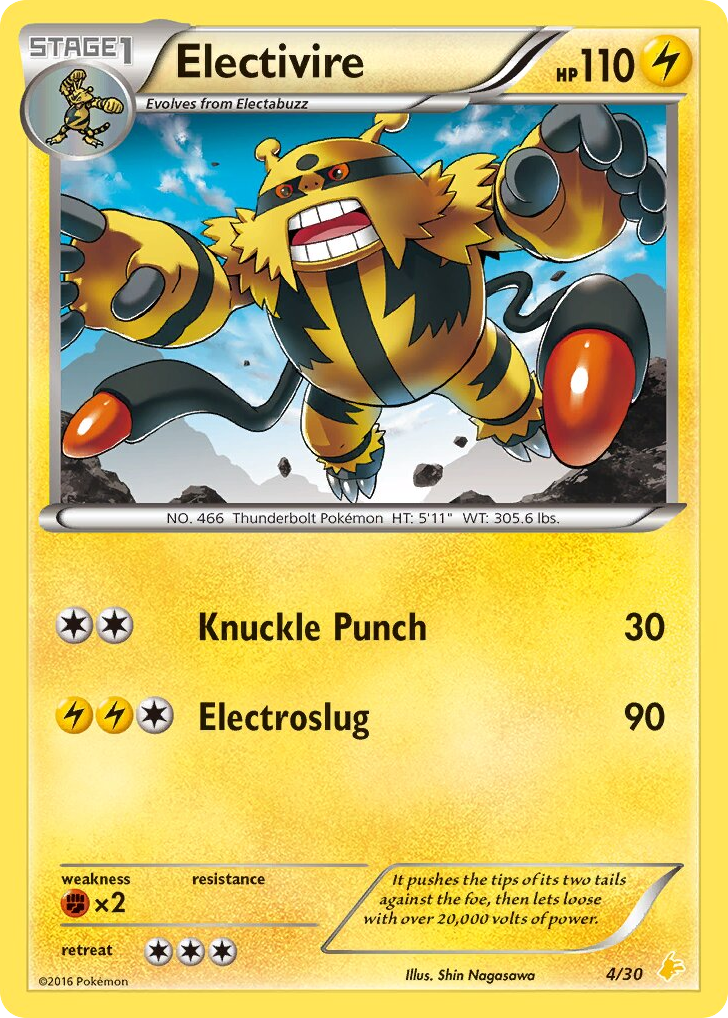 Electivire — XY Trainer Kit Pikachu Libre #004 / 30