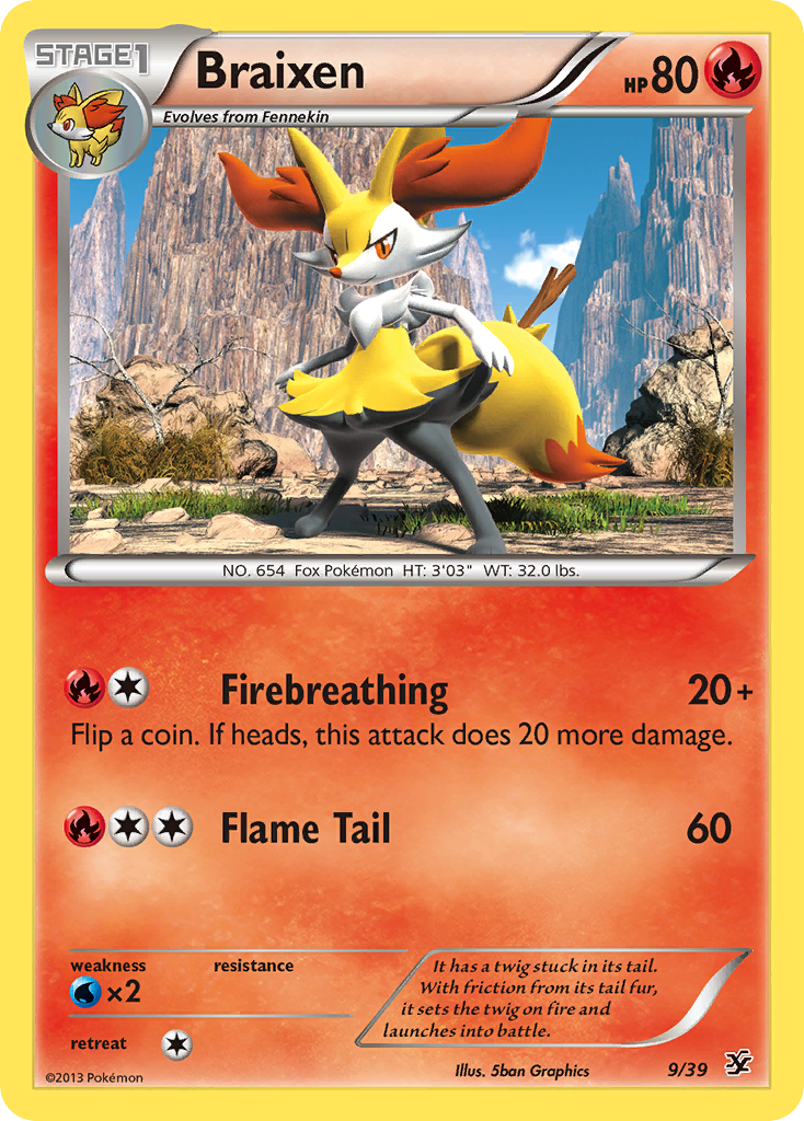 Braixen — Kalos Starter Set #009 / 39