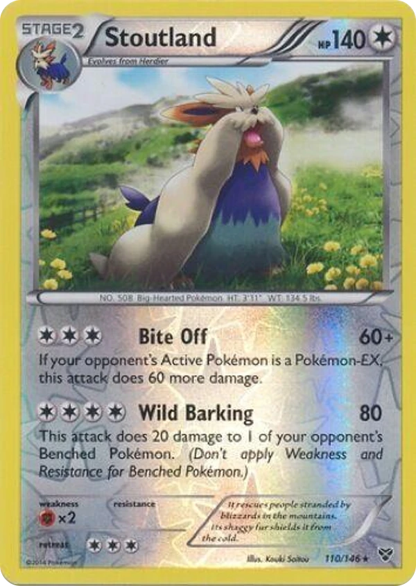 Stoutland — XY #110 / 146