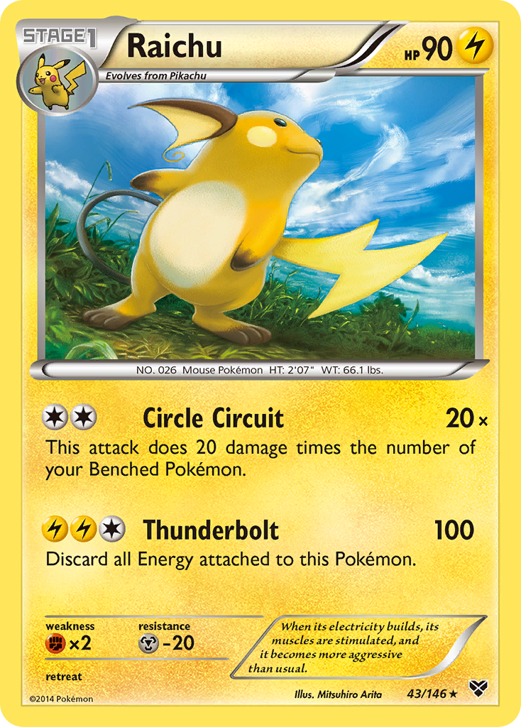 Raichu — XY #043 / 146