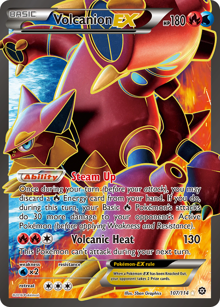Volcanion-EX — Steam Siege #107 / 114