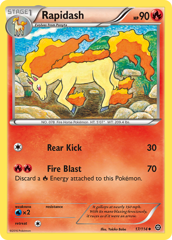 Rapidash — Steam Siege #017 / 114