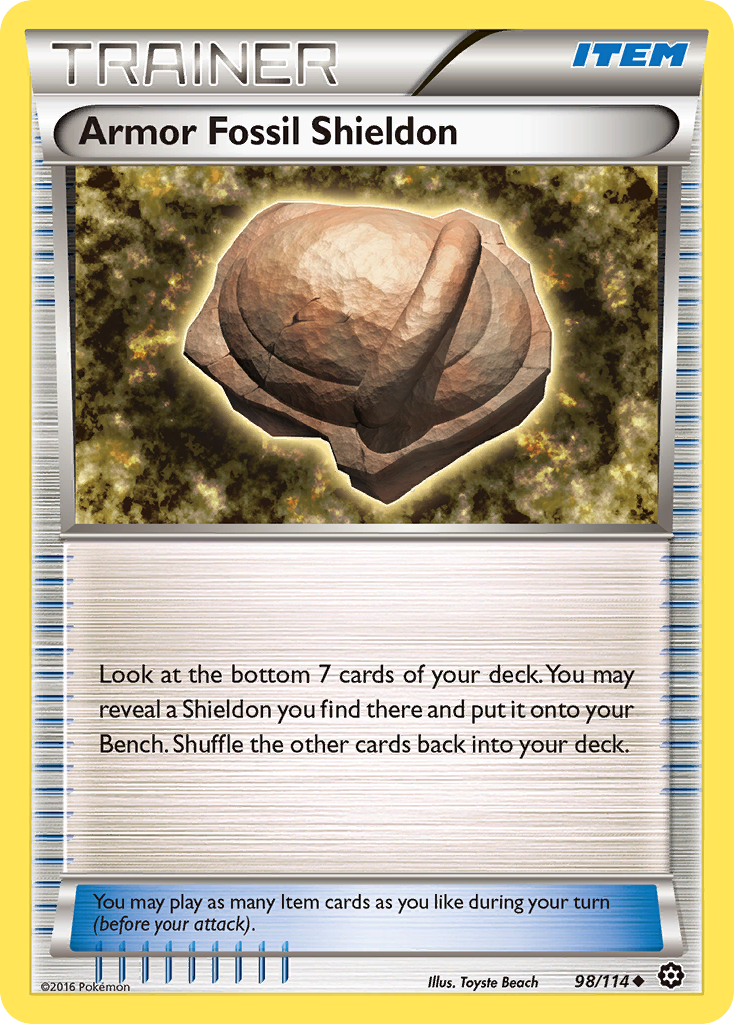 Armor Fossil Shieldon — Steam Siege #098 / 114