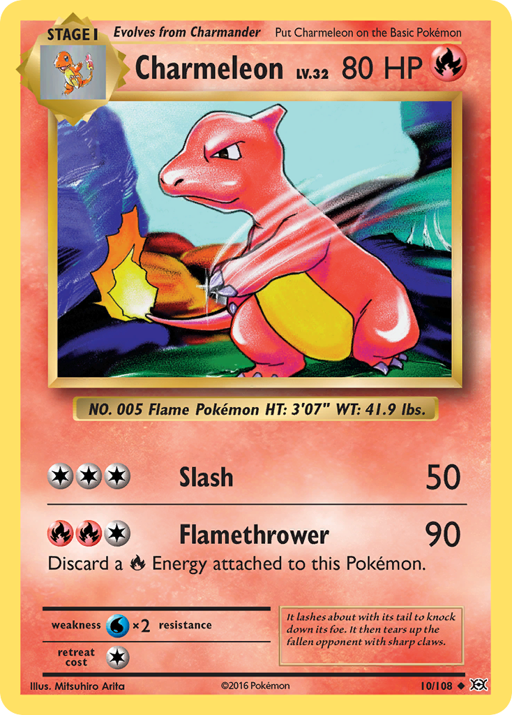 Charmeleon — Evolutions #010 / 108