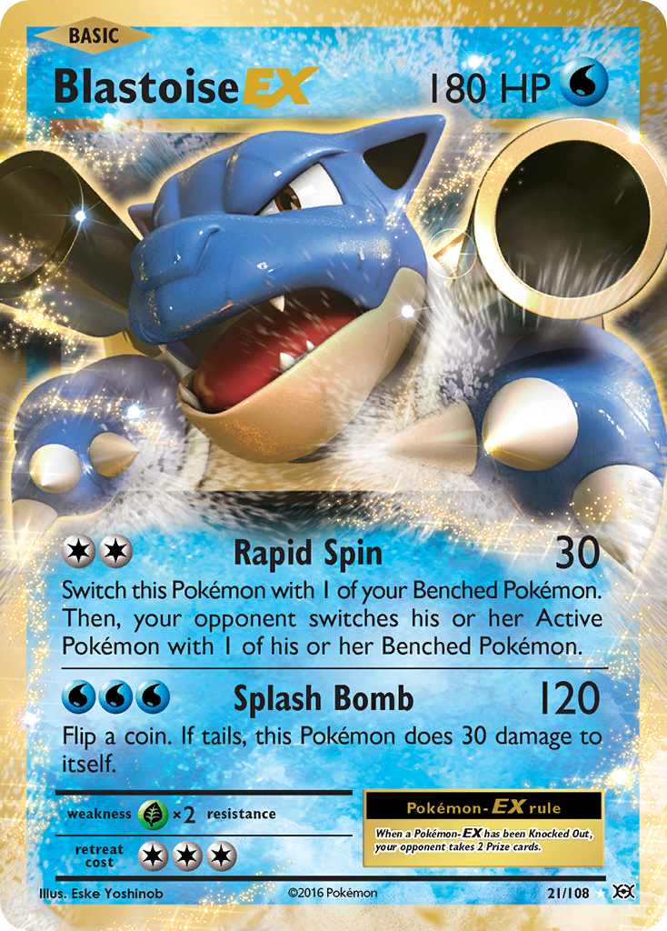 Blastoise-EX — Evolutions #021 / 108