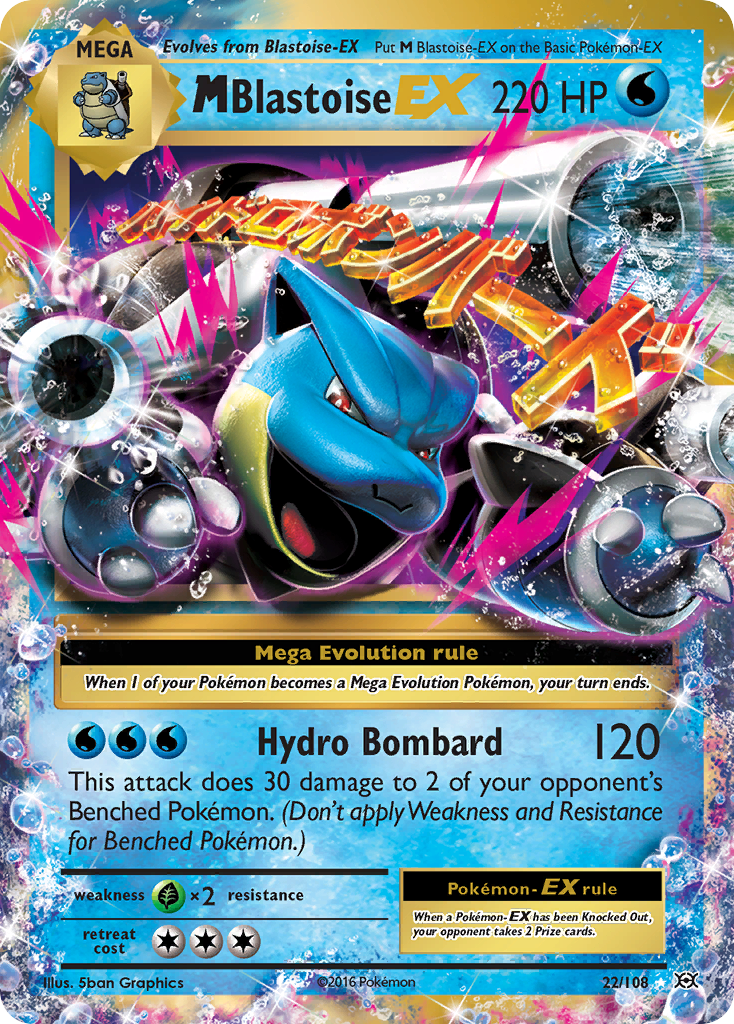 M Blastoise-EX — Evolutions #022 / 108