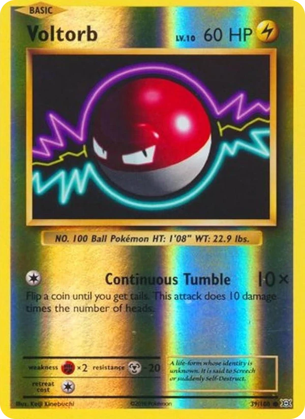 Voltorb — Evolutions #039 / 108