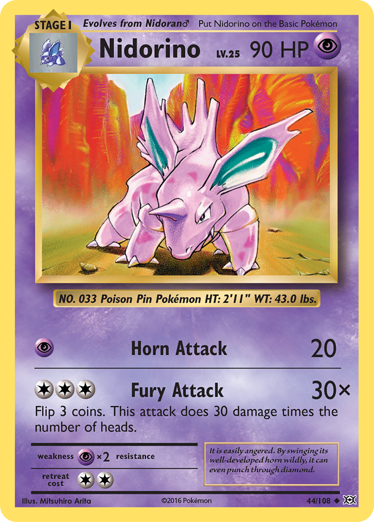 Nidorino — Evolutions #044 / 108