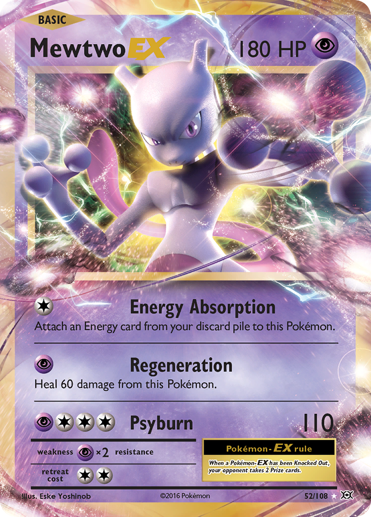 Mewtwo-EX — Evolutions #052 / 108