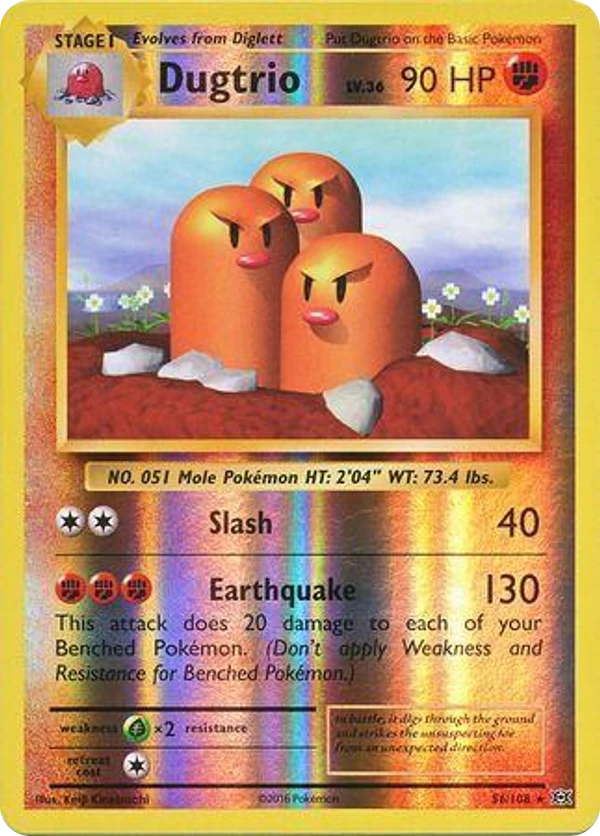 Dugtrio — Evolutions #056 / 108