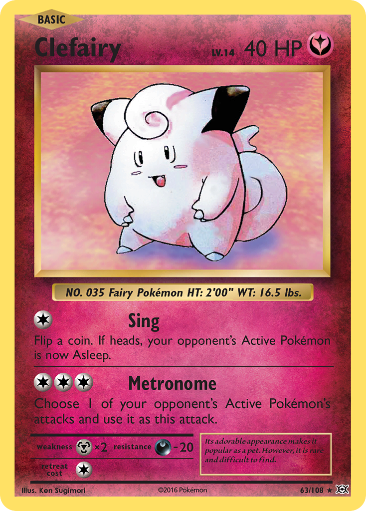 Clefairy — Evolutions #063 / 108