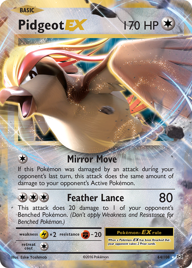 Pidgeot-EX — Evolutions #064 / 108