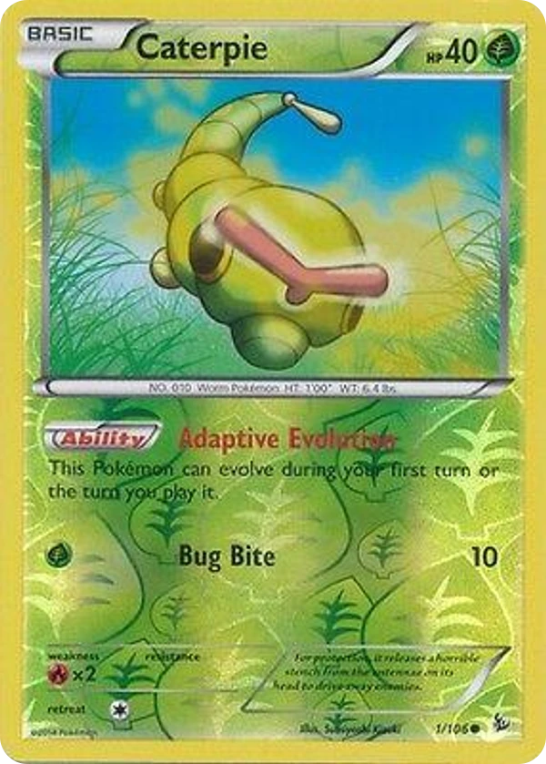 Caterpie — Flashfire #001 / 106