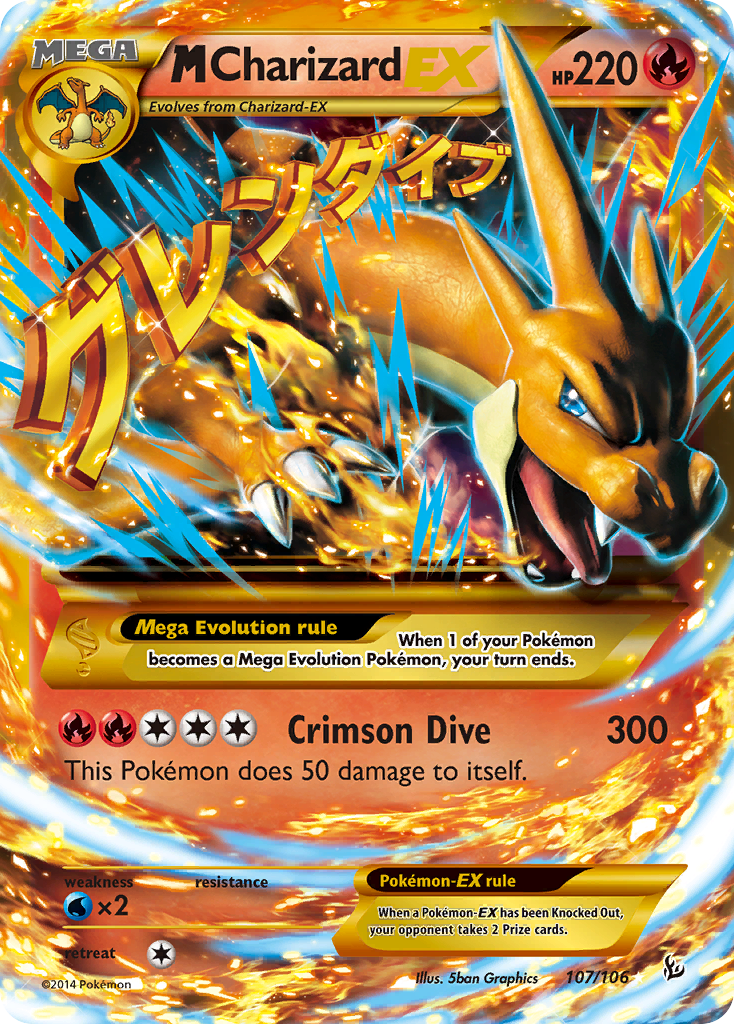 M Charizard-EX — Flashfire #107 / 106