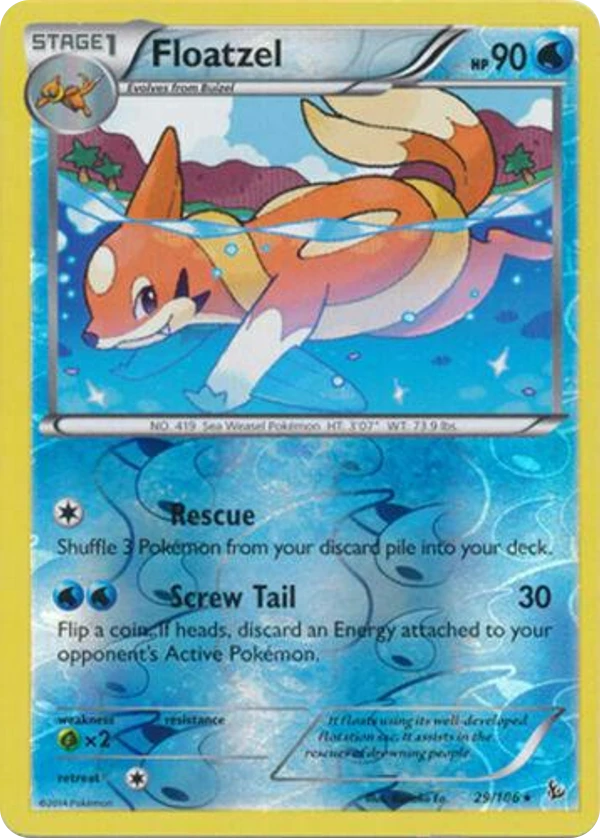 Floatzel — Flashfire #029 / 106