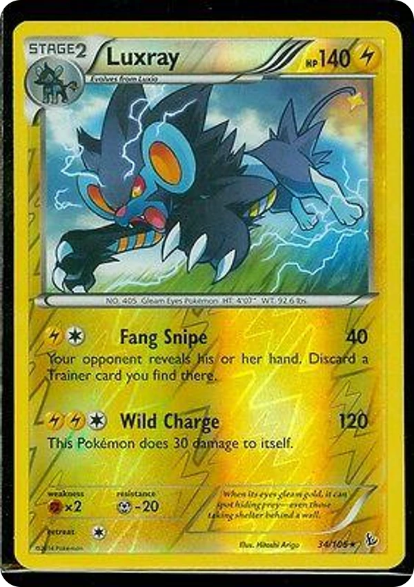 Luxray — Flashfire #034 / 106