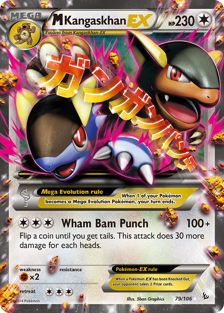M Kangaskhan-EX — Flashfire #079 / 106