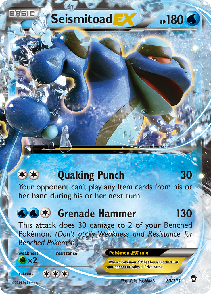 Seismitoad-EX — Furious Fists #020 / 111