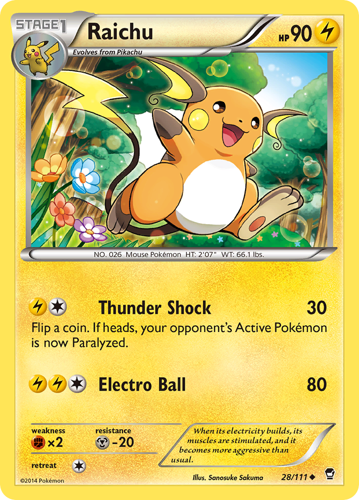 Raichu — Furious Fists #028 / 111