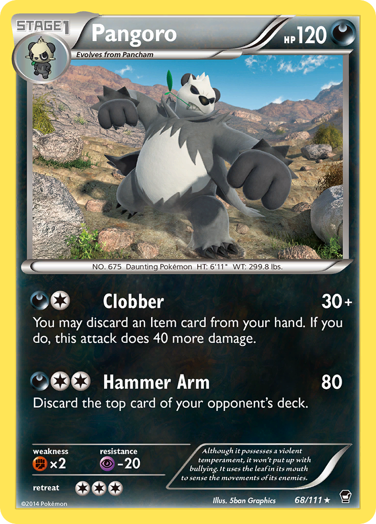 Pangoro — Furious Fists #068 / 111