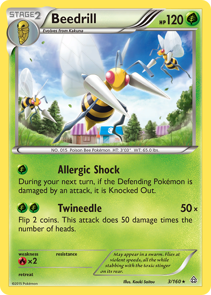 Beedrill — Primal Clash #003 / 160